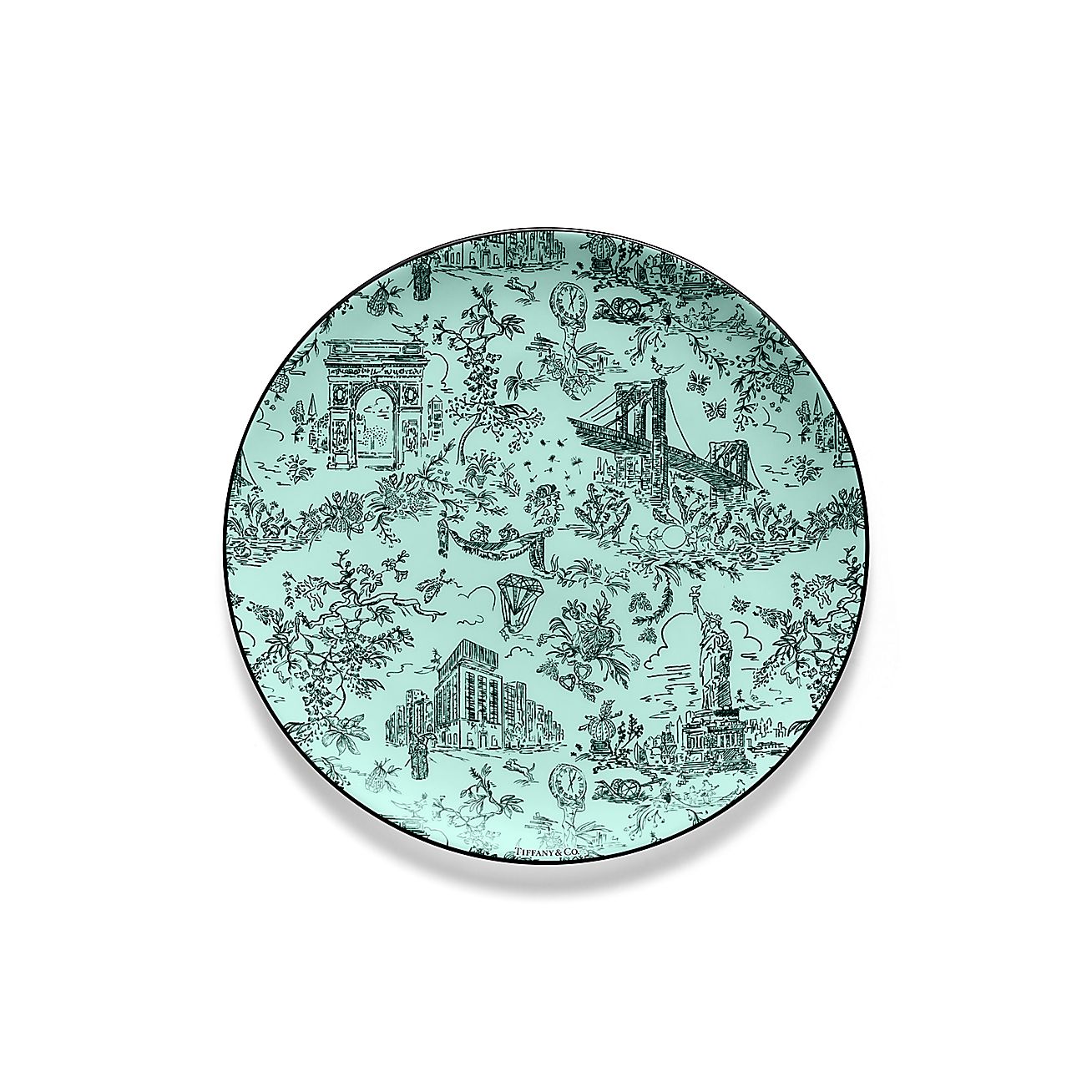 ティファニー トワレ デザート プレート ティファニー ブルー ボーン  