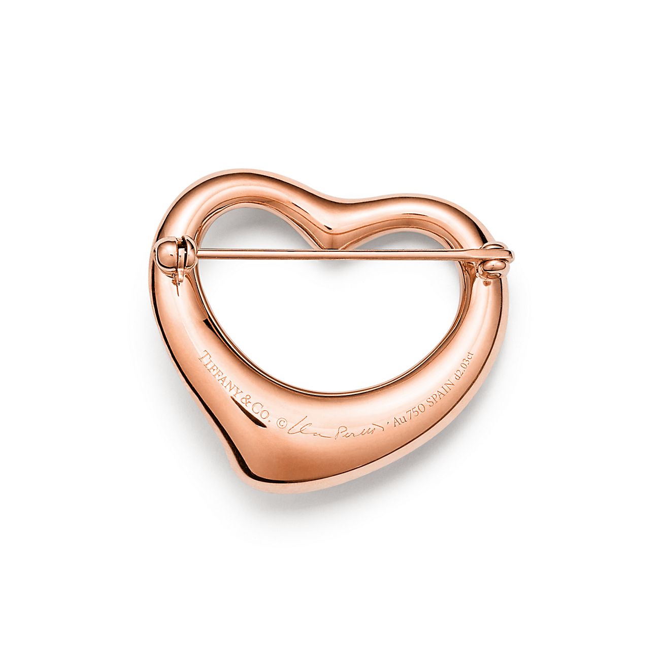 エルサ・ペレッティ™ オープン ハート ブローチ パヴェ ダイヤモンド