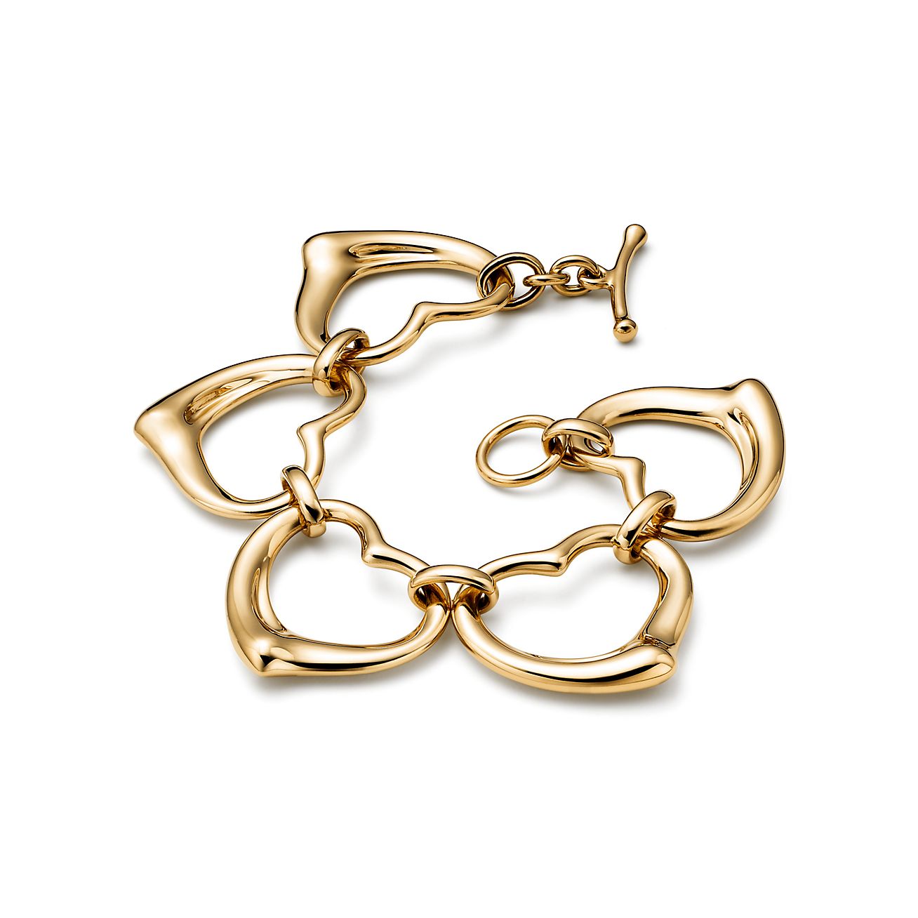 エルサ・ペレッティ™ オープン ハート ブレスレット イエローゴールド