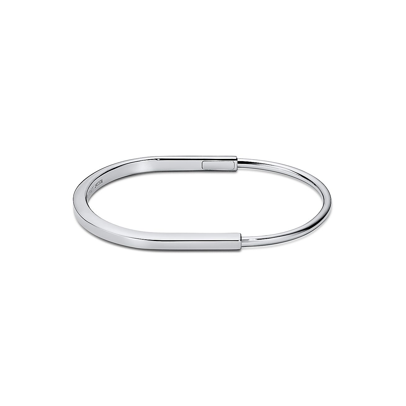 ティファニー ロック ナロー バングル ホワイトゴールド | Tiffany & Co
