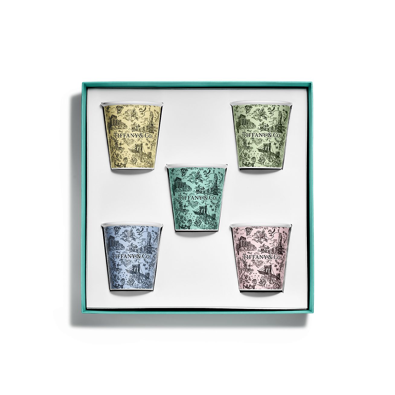 ティファニー トワレ コーヒーカップ ボーンチャイナ 5個セット