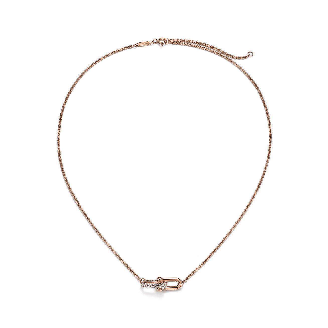 ティファニー ハードウェア ダブル リンク ペンダント ダイヤモンド