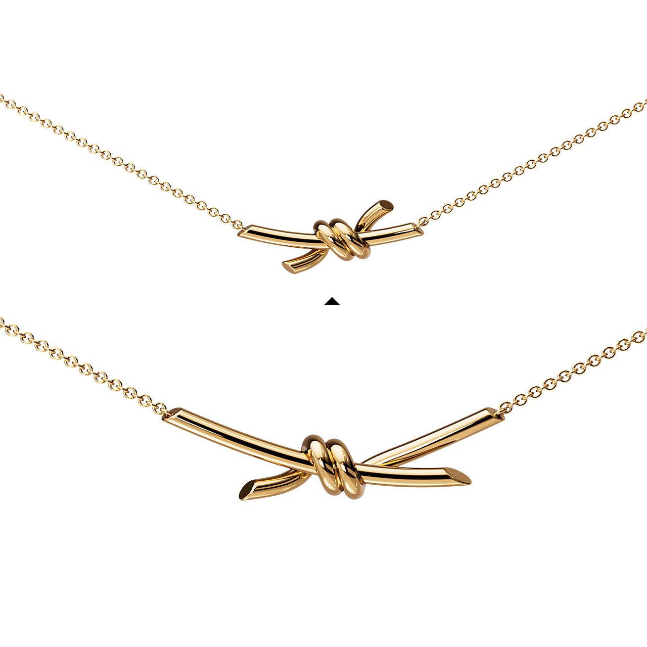 ティファニー ノット ペンダント イエローゴールド（スモール