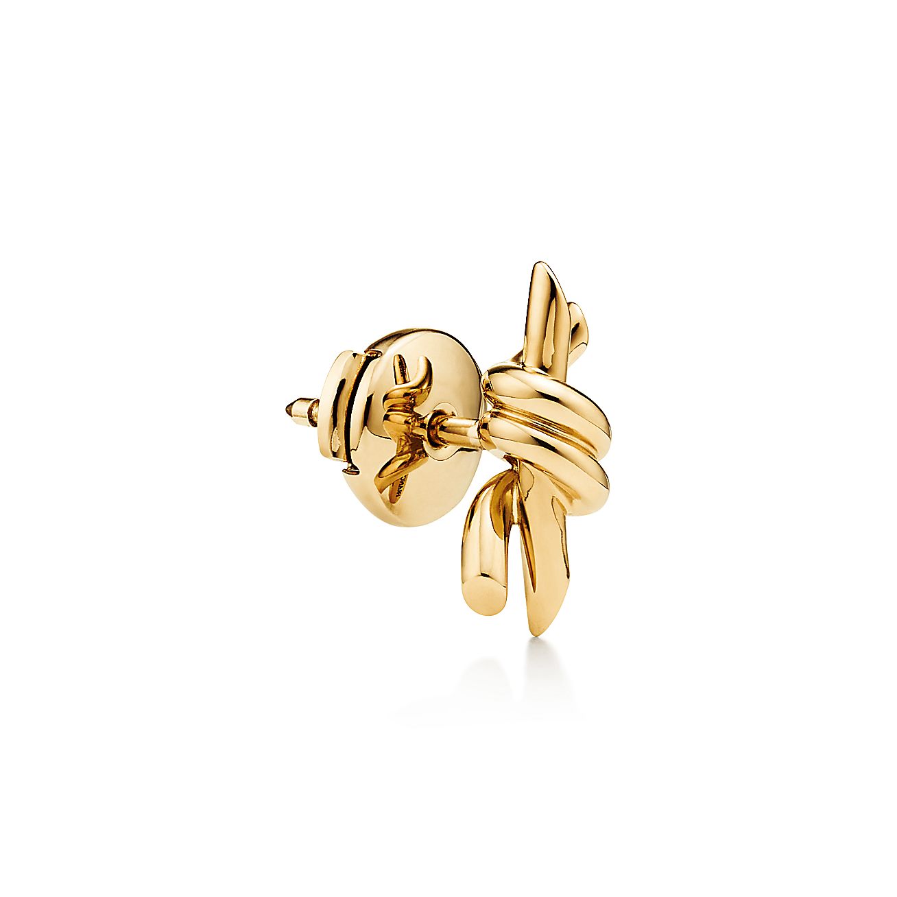 ティファニー ノット ピアス イエローゴールド（スモール） | Tiffany 