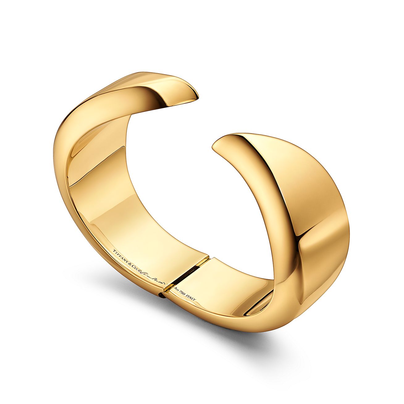 エルサ・ペレッティ™ フェザー カフ イエローゴールド | Tiffany & Co.