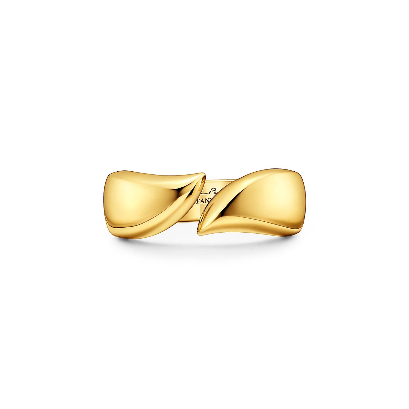 TIFFANY フェザーリング エルサ・ペレッティ™ フェザー リング イエローゴールド | Tiffany & Co.