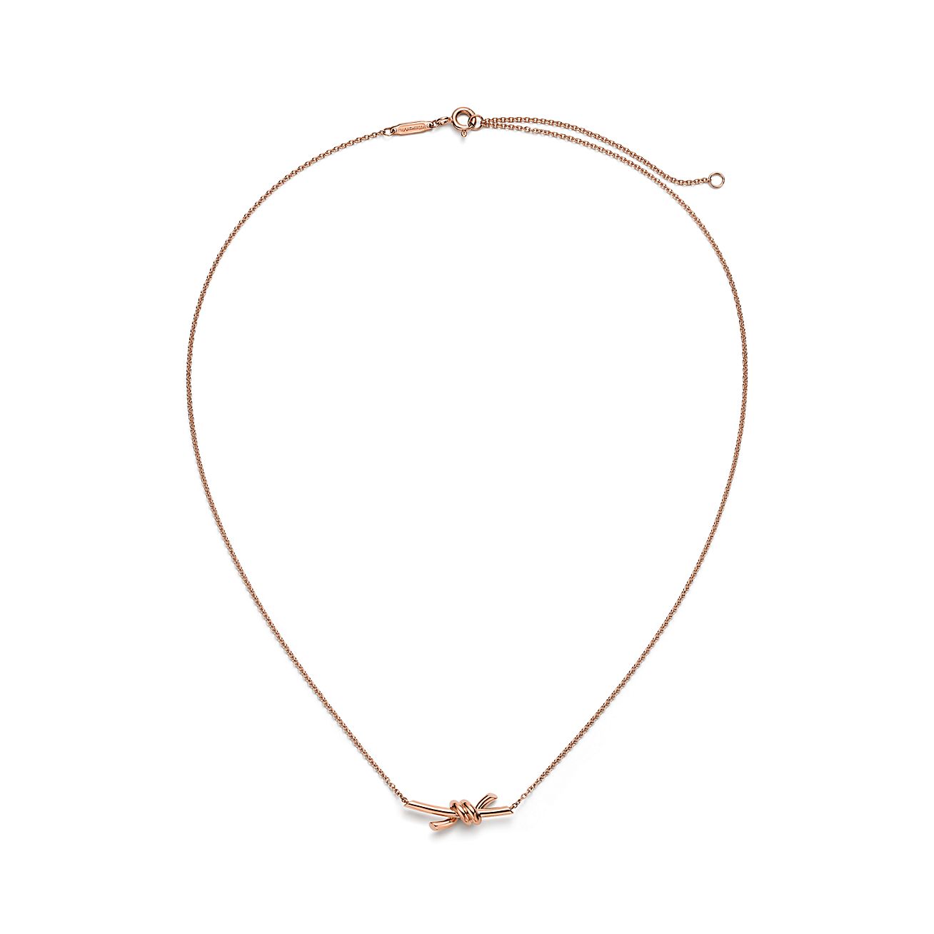 ティファニー ノット ペンダント ローズゴールド（スモール
