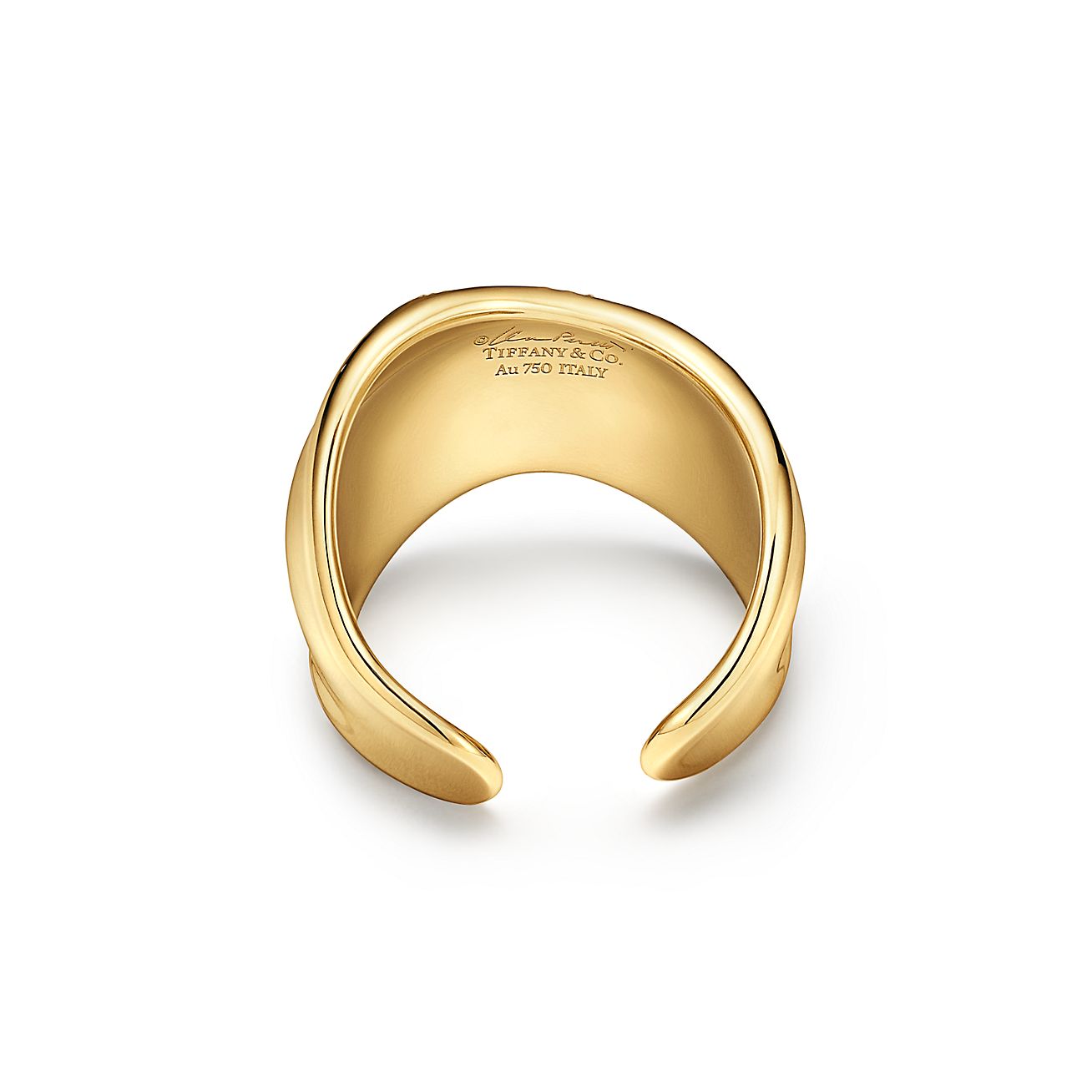 エルサ・ペレッティ™ ボーン リング ダイヤモンド イエローゴールド