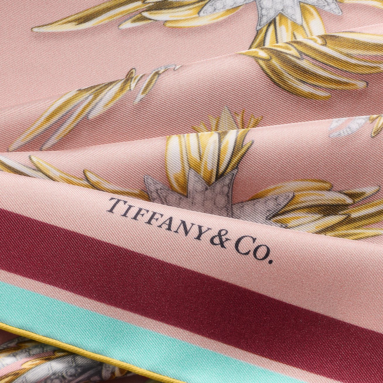 ティファニー スカーフ ウィング スカーフ ピンク シルク | Tiffany & Co.