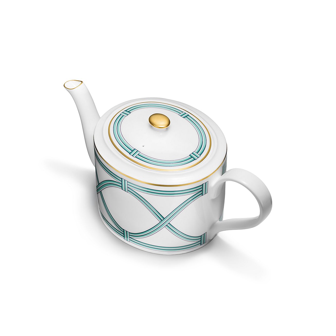 ティファニー ブルー リンク ティーポット ボーンチャイナ | Tiffany & Co.