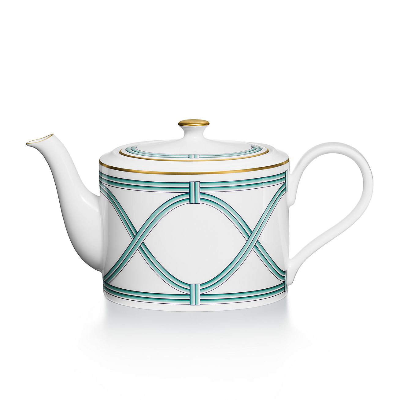 ティファニー ブルー リンク ティーポット ボーンチャイナ | Tiffany & Co.