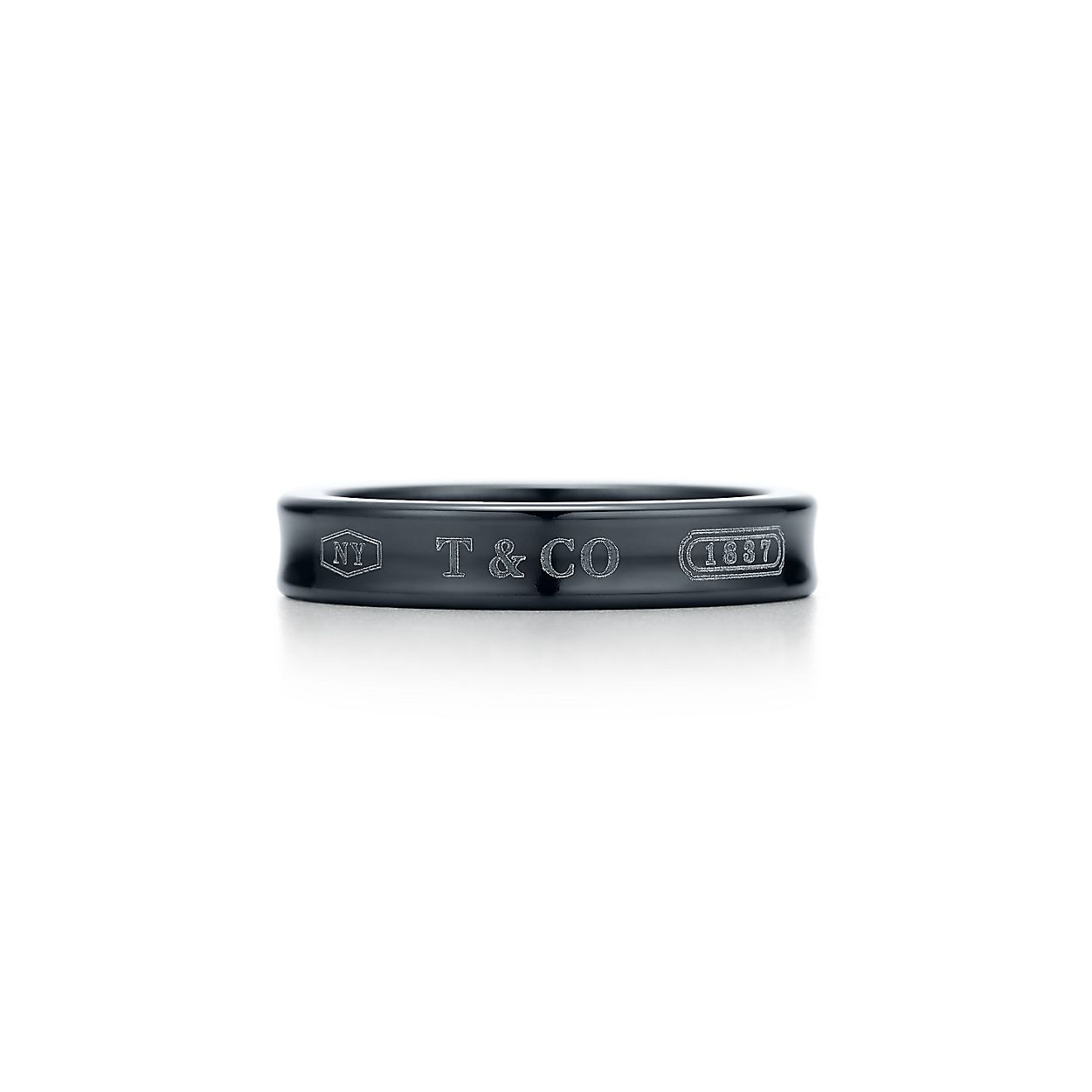 ティファニー 17 ナロー リング ミッドナイト ブラック チタン 4mm Tiffany Co ティファニー 17 ナロー リング ミッドナイト ブラック チタン 4mm Tiffany Co