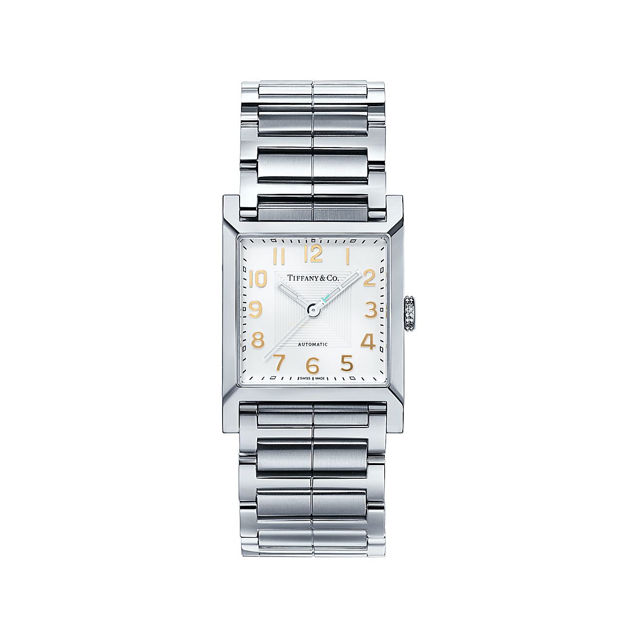 ティファニー 17 メイカーズ 27mm スクエア ウォッチ ステンレススチール ホワイト ダイヤル Tiffany Co