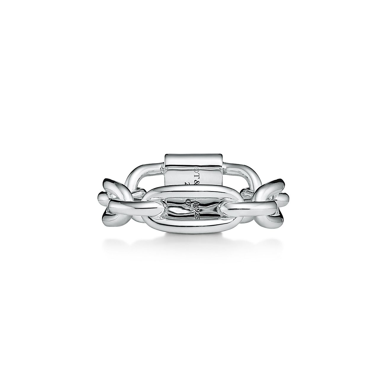 24年最新作】Tiffany スモールダブルロックリングシルバー