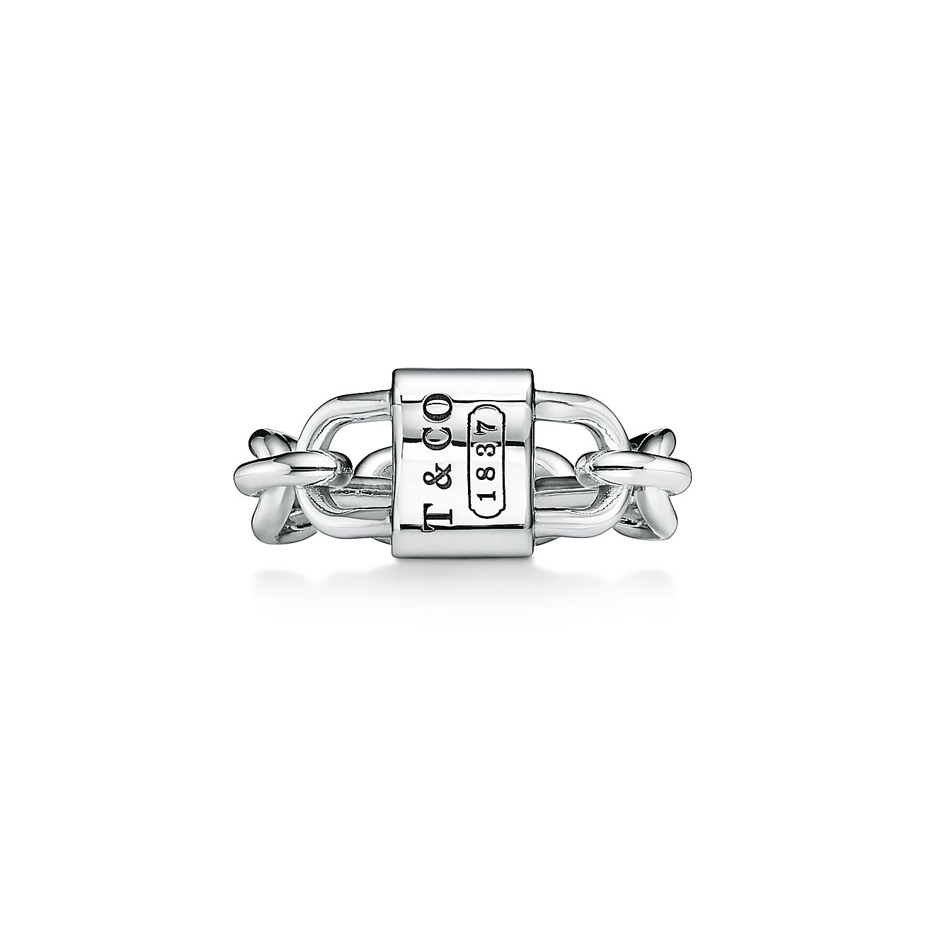 ティファニー 1837™ ダブル ロック リング スターリングシルバー 