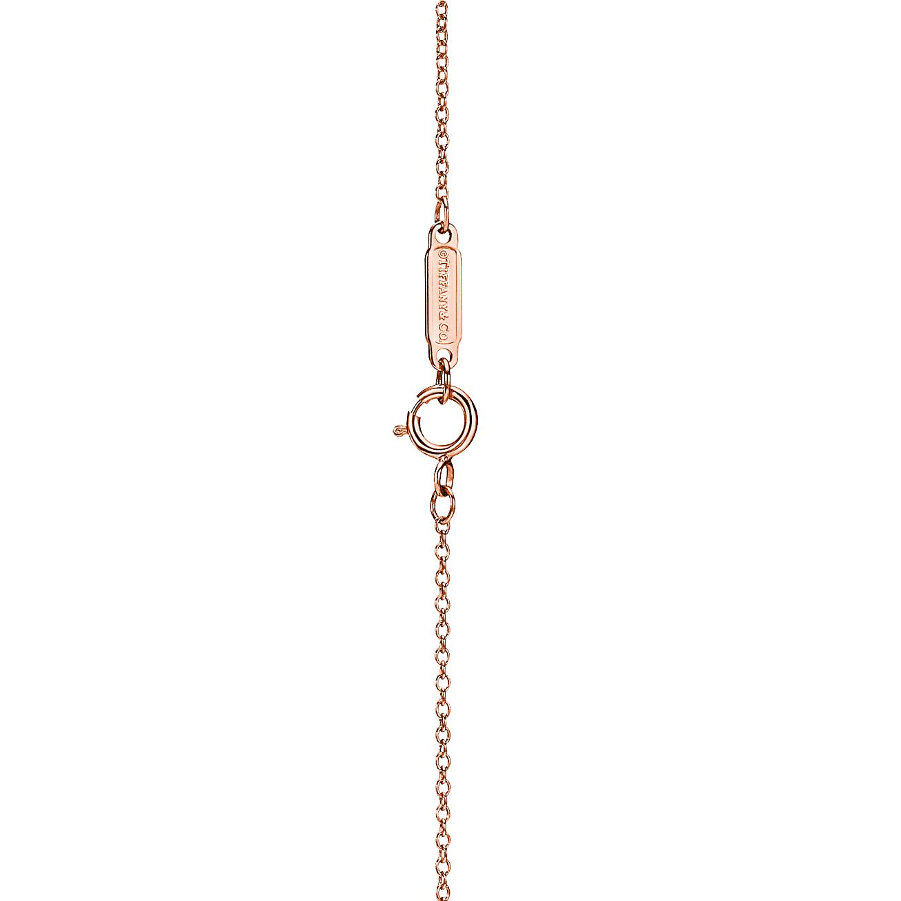 tiffany 18k rose gold chain