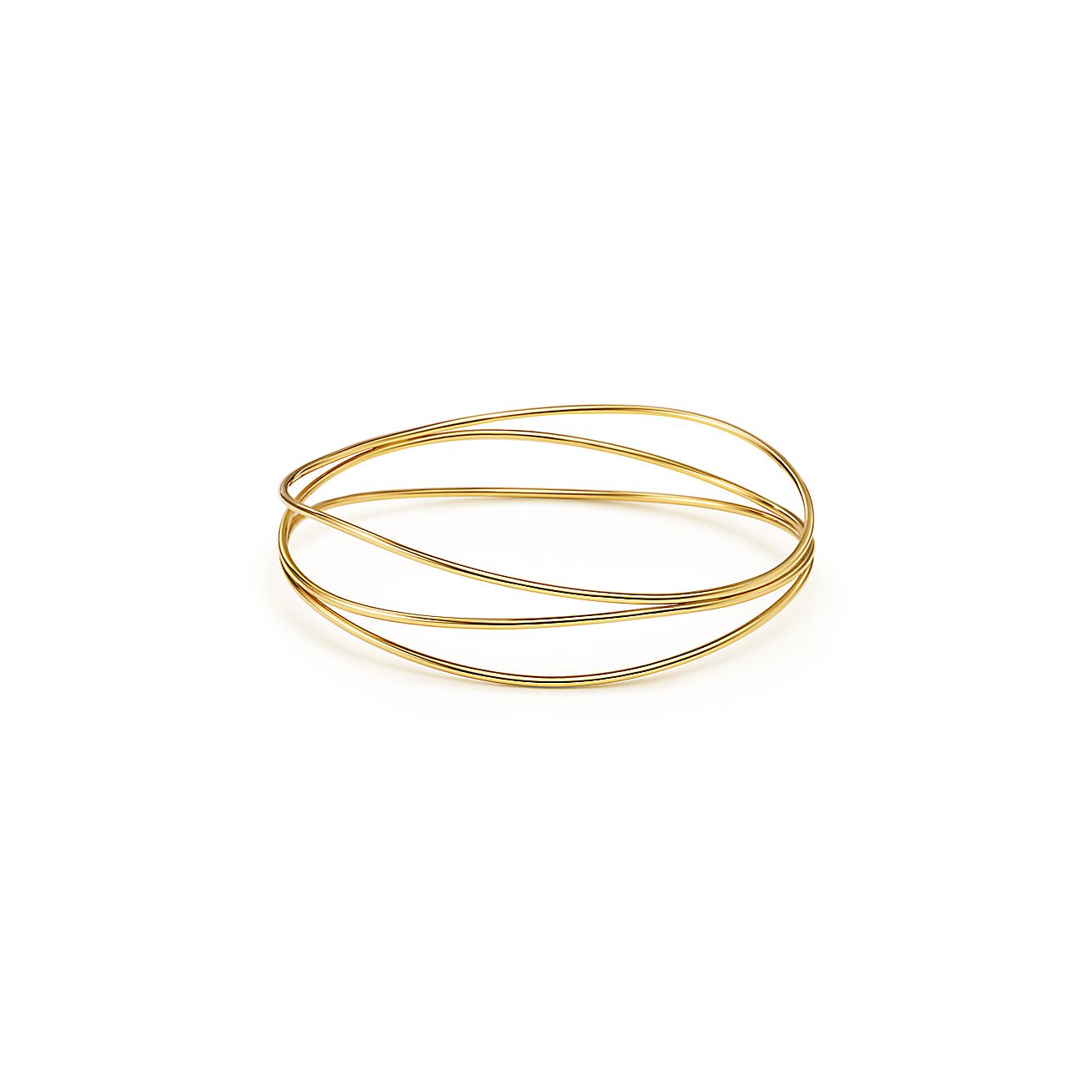 エルサ・ペレッティ™ ウェーブ 3ロウ バングル（ミディアム）18K 