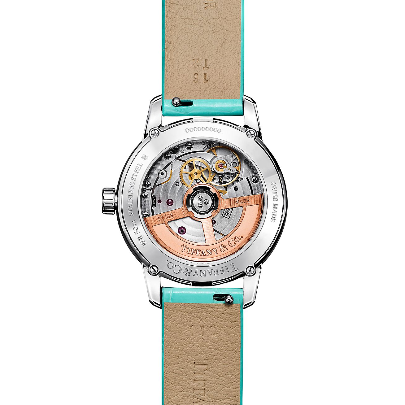 ティファニーアトラス34MM ムーンフェイズ メカニカルウォッチ 