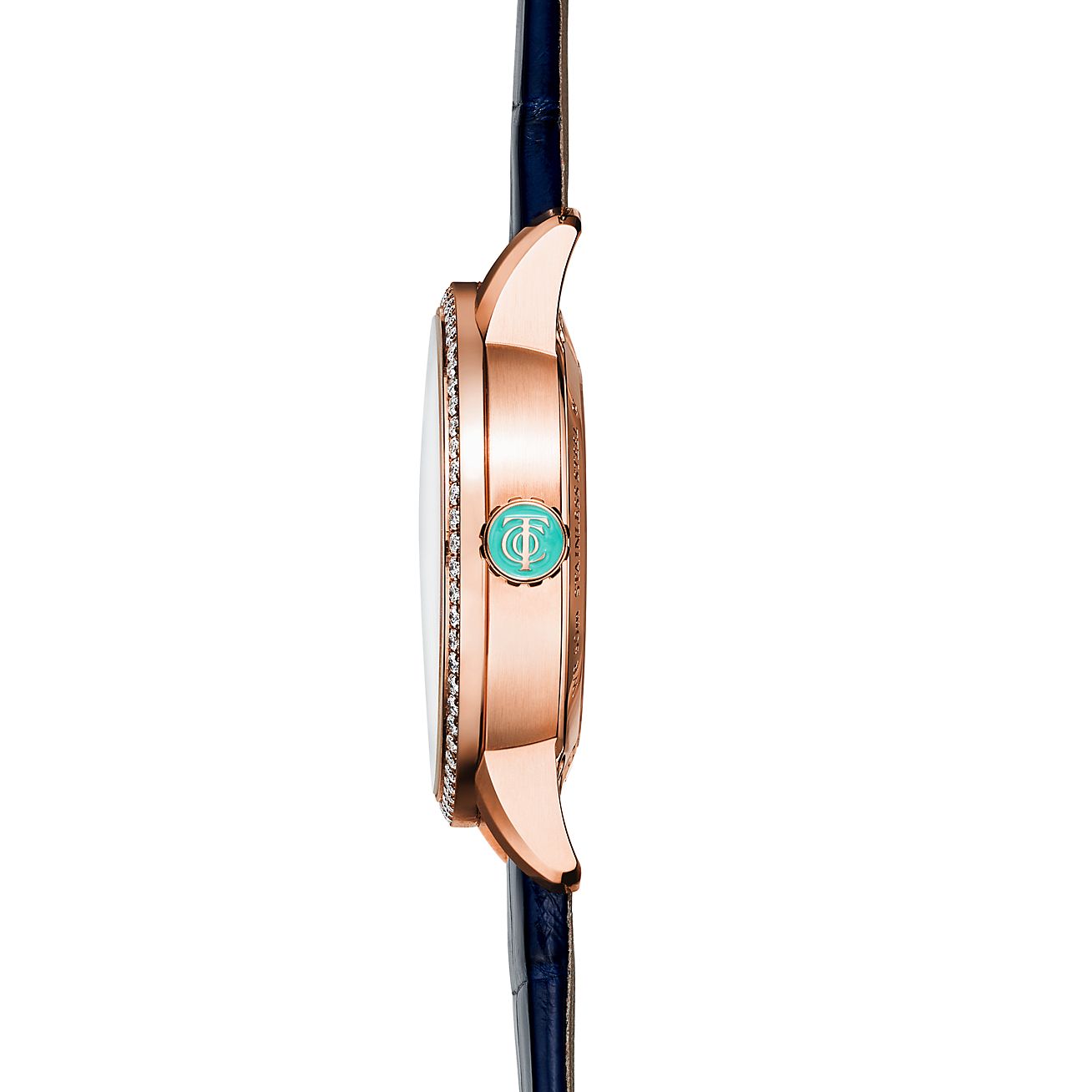 ティファニー アトラス 34MM ムーンフェイズ メカニカル ウォッチ ダイヤモンド ローズゴールド | Tiffany & Co.