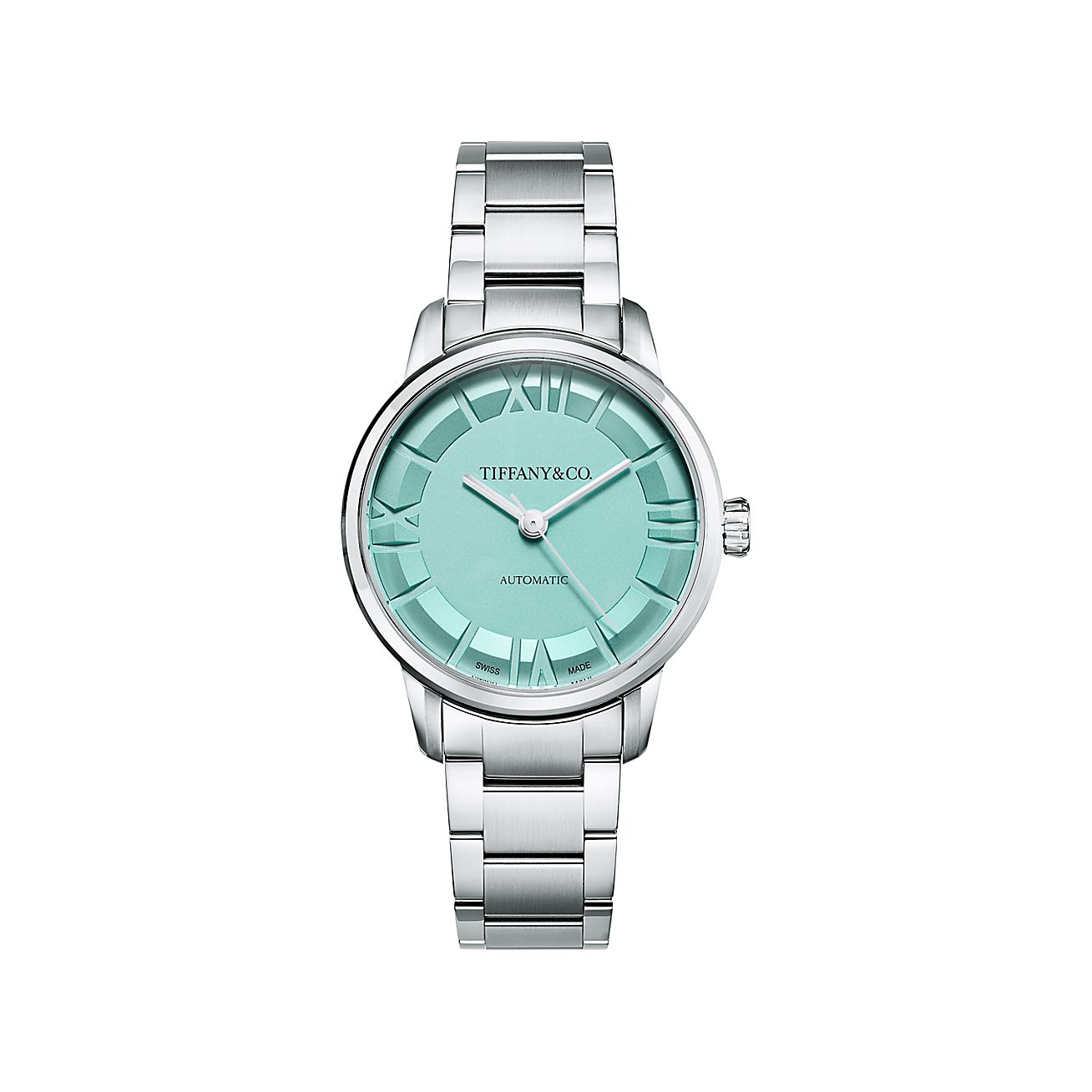 ティファニー アトラス 34MM 自動巻きウォッチ ステンレススチール 
