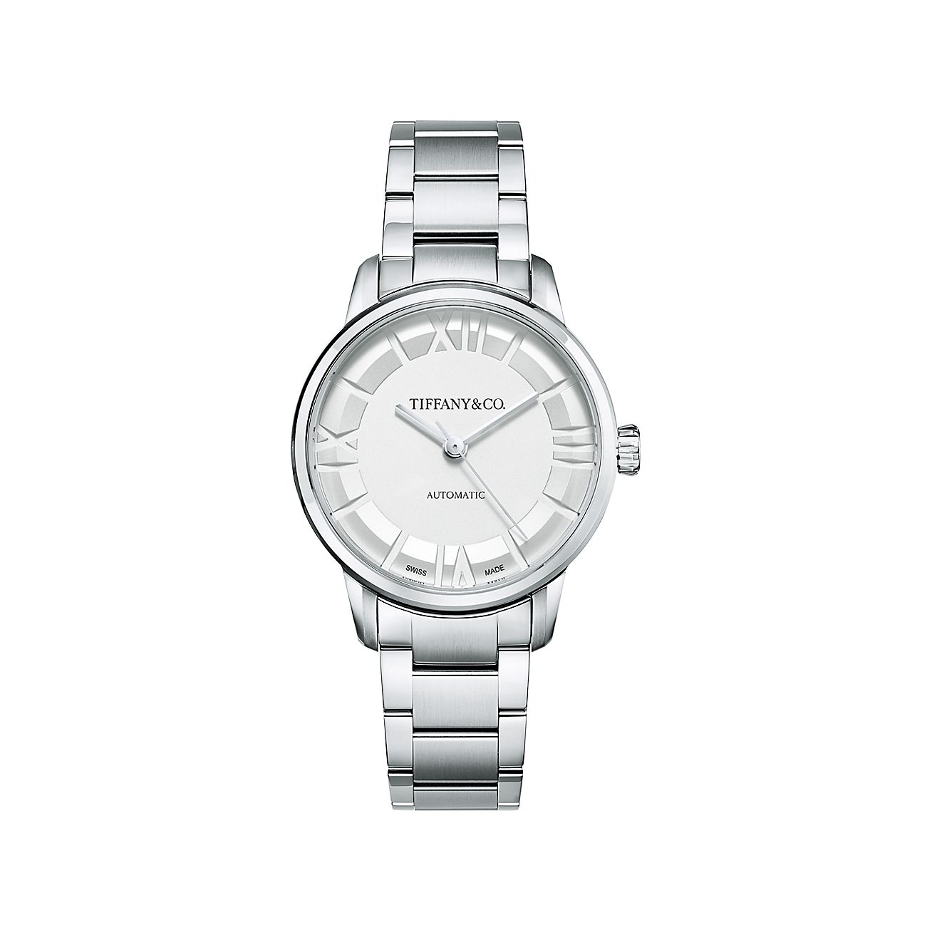 ティファニー アトラス 34MM 自動巻きウォッチ ステンレススチール 