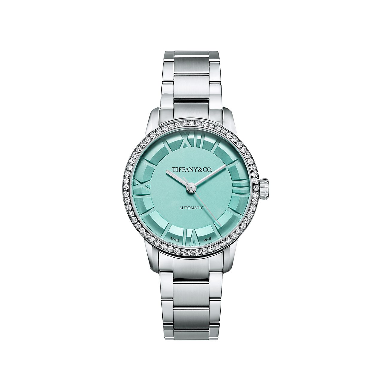 ティファニー アトラス 34MM 自動巻きウォッチ ダイヤモンド