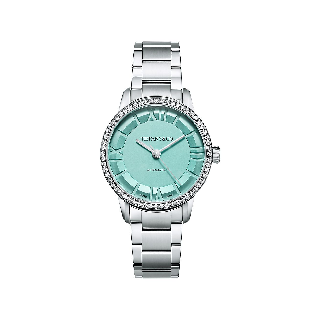 ティファニー アトラス 34MM 自動巻きウォッチ ダイヤモンド 