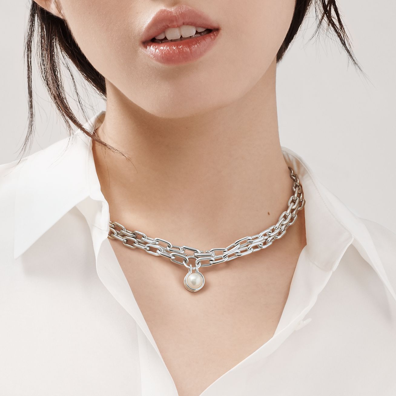 ティファニー ハードウェア フレッシュウォーター パール ネックレス スターリングシルバー Tiffany Co ティファニー ハードウェア フレッシュウォーター パール ネックレス スターリングシルバー Tiffany Co