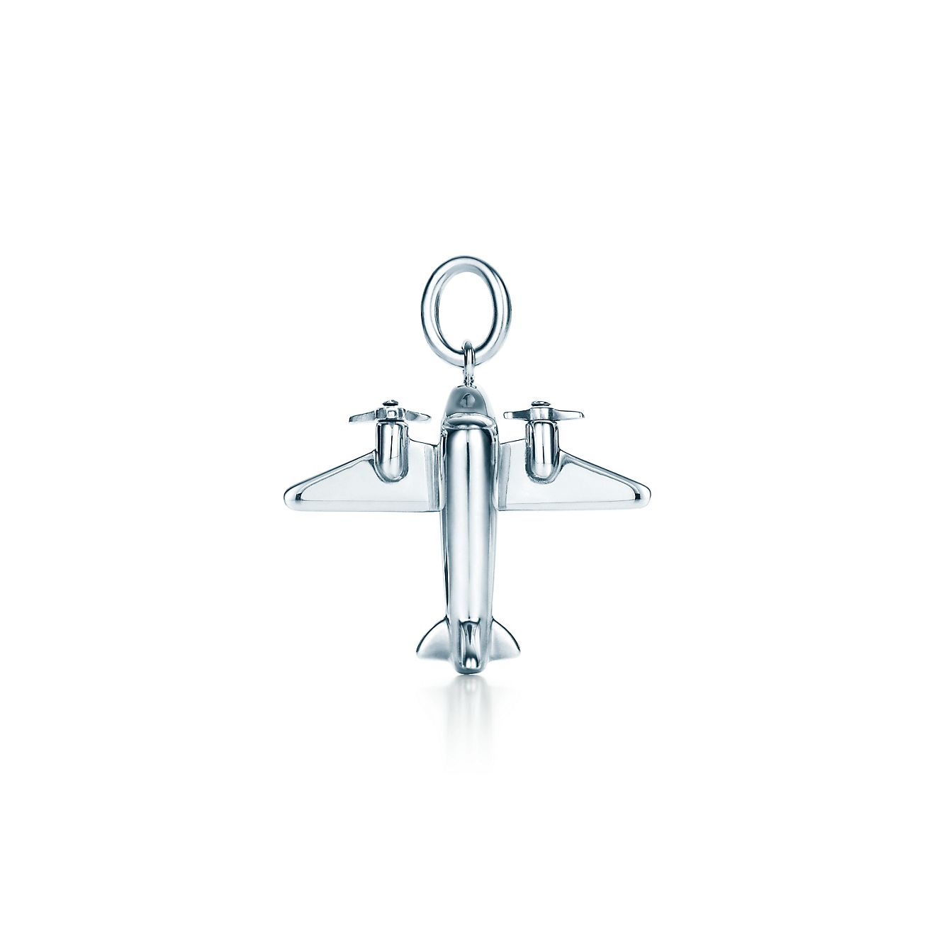 Airplane charm in sterling silver 