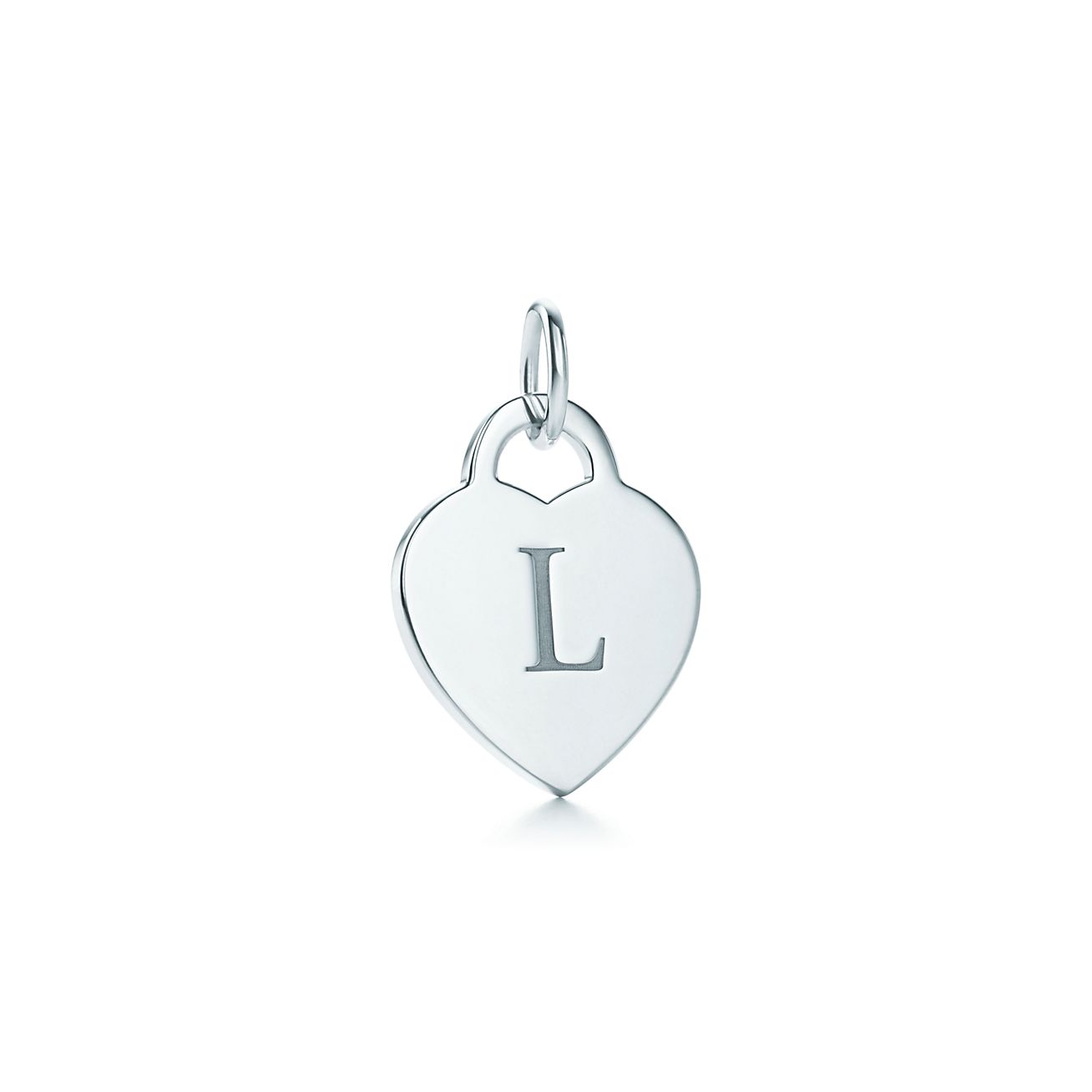 tiffany heart initial necklace
