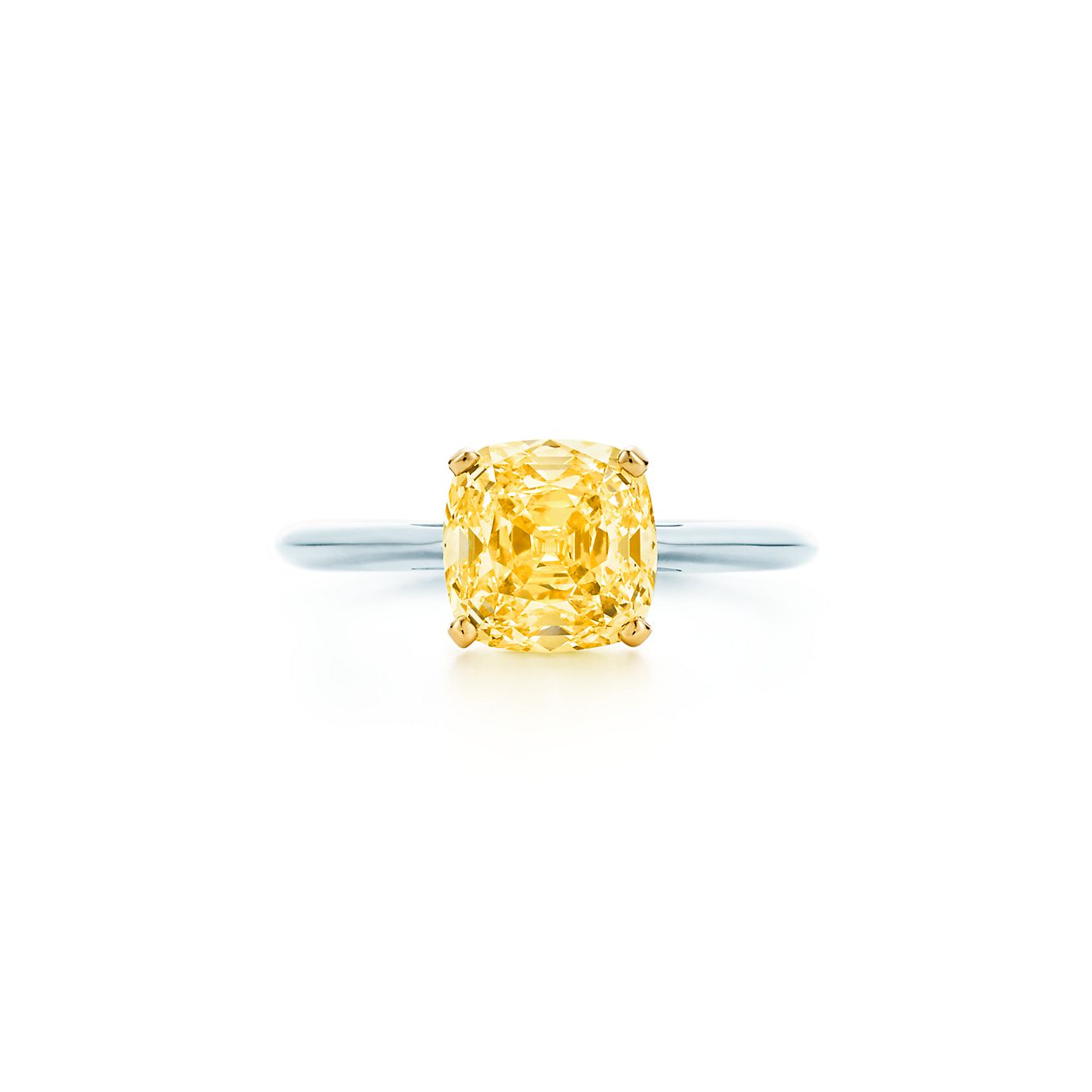 solitario diamante giallo