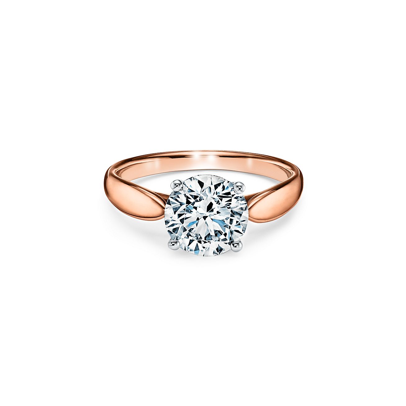 Anillo de oro rosa con diamantes de 1 quilate J I1 para mujer Solitario de  compromiso de 14 quilates 52787003
