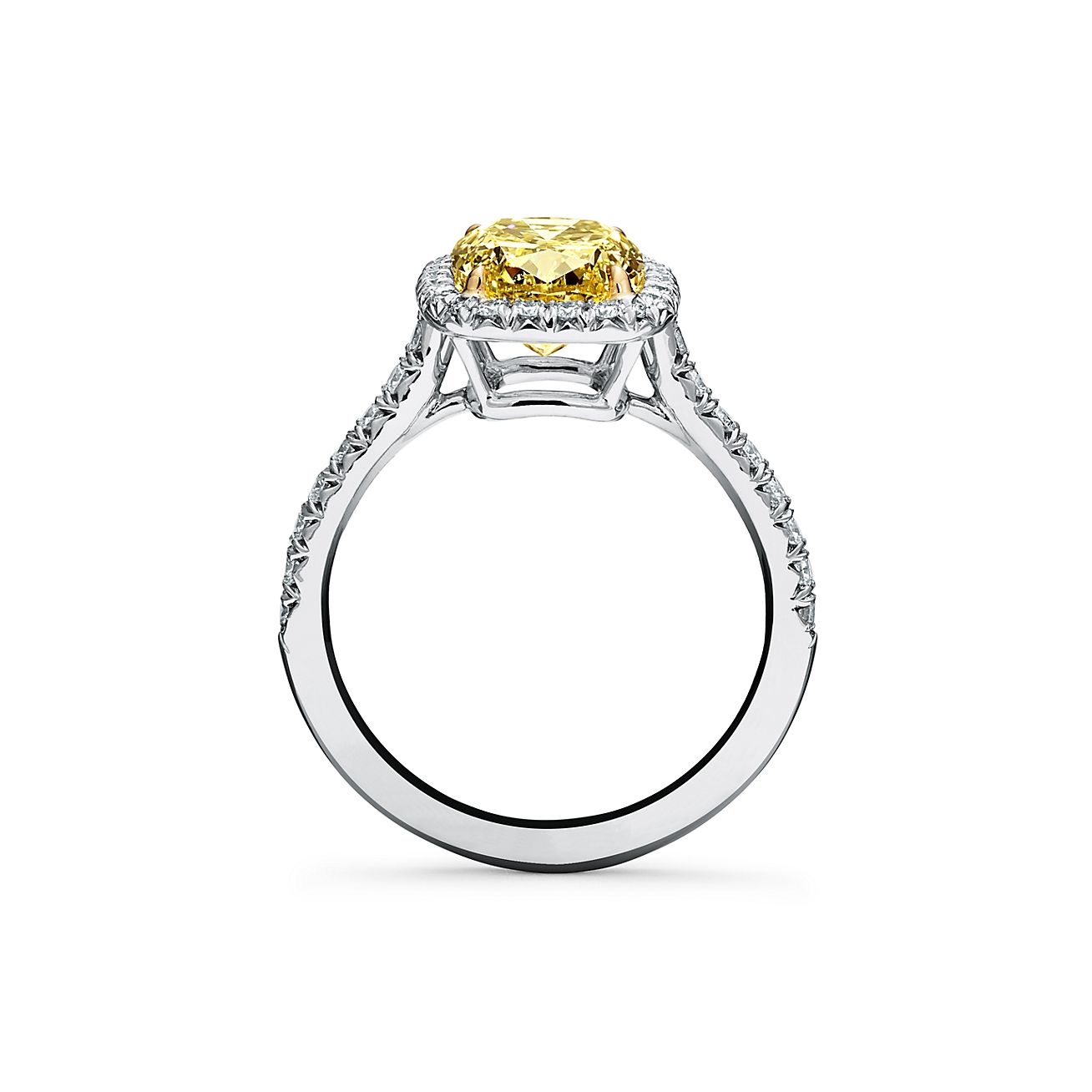 Anillo diamante amarillo discount tiffany