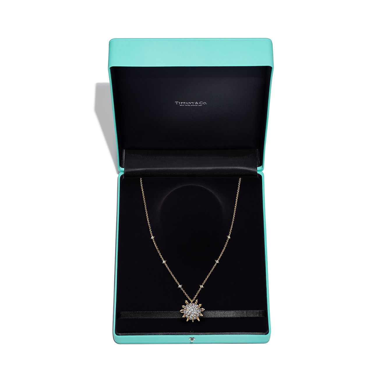 Apollo by Tiffany Pendant in Gold and Platinum with Diamonds - Alternate shot 1 - Alternate shot 2 - Alternate shot 3 - Alternate shot 4