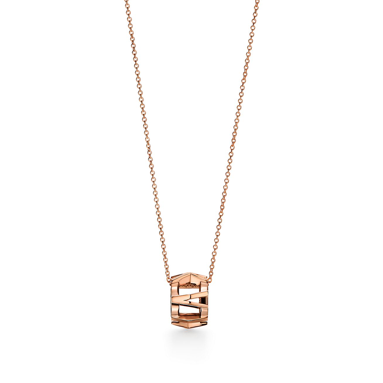 tiffany atlas necklace rose gold