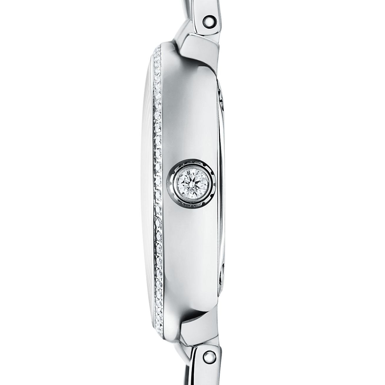 Atlas® 2-Hand 24 mm women's watch in stainless steel with diamonds 