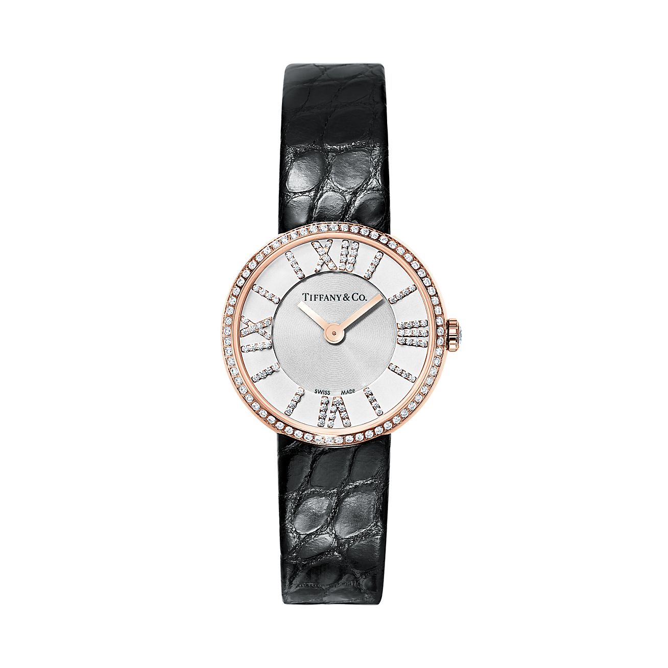 Atlas® 2-Hand 24 mm women's watch in 18k rose gold with diamonds ...