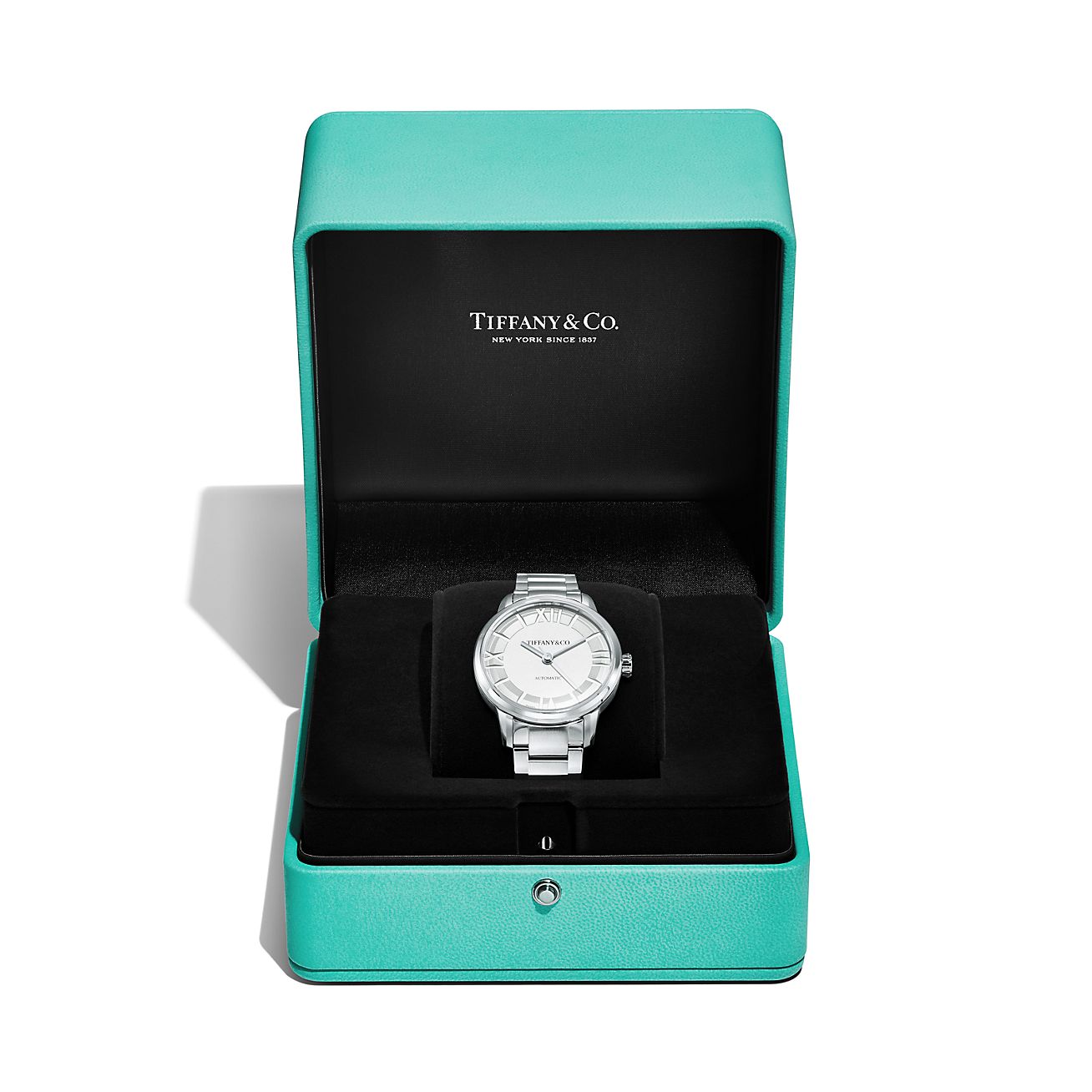Atlas™ 34 mm Automatic Watch in Stainless Steel | Tiffany & Co