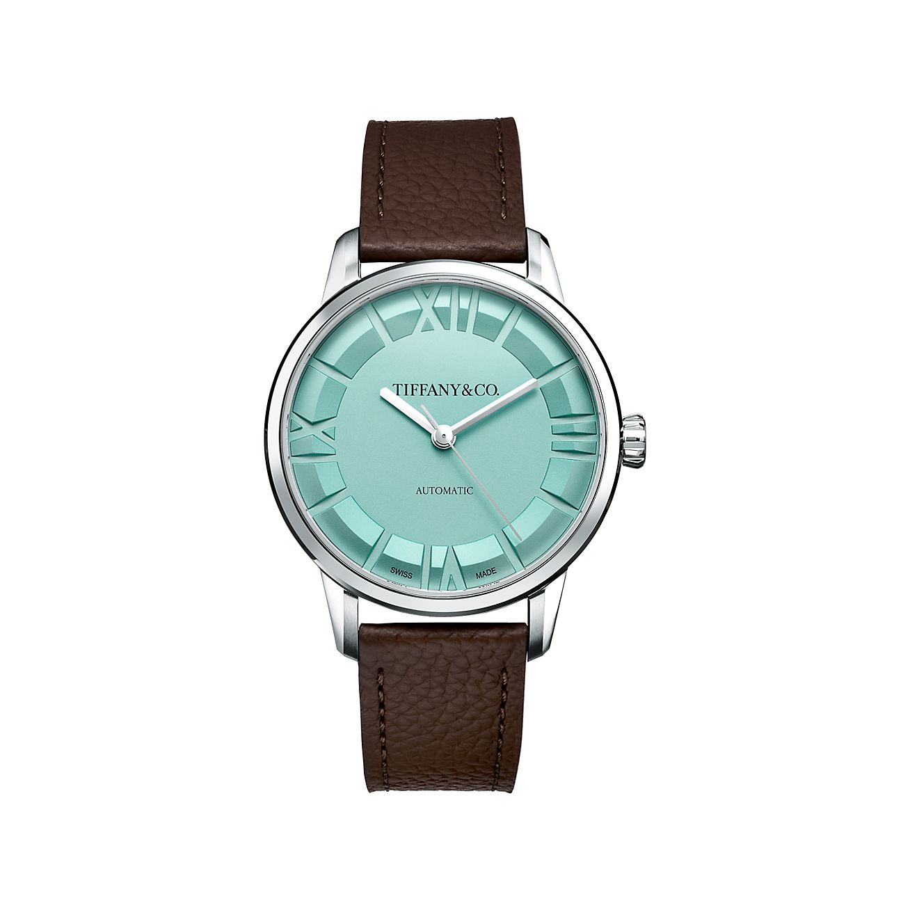 Atlas™ 38 mm Automatic Watch in Stainless Steel | Tiffany & Co. CA