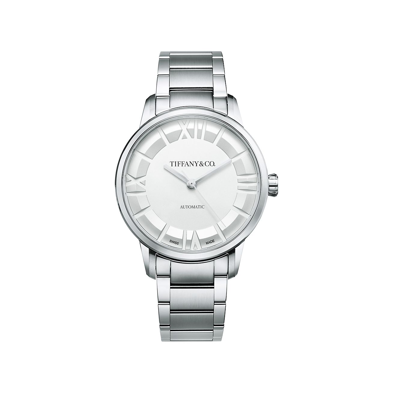Atlas® 38 mm Automatic Watch in Stainless Steel | Tiffany & Co