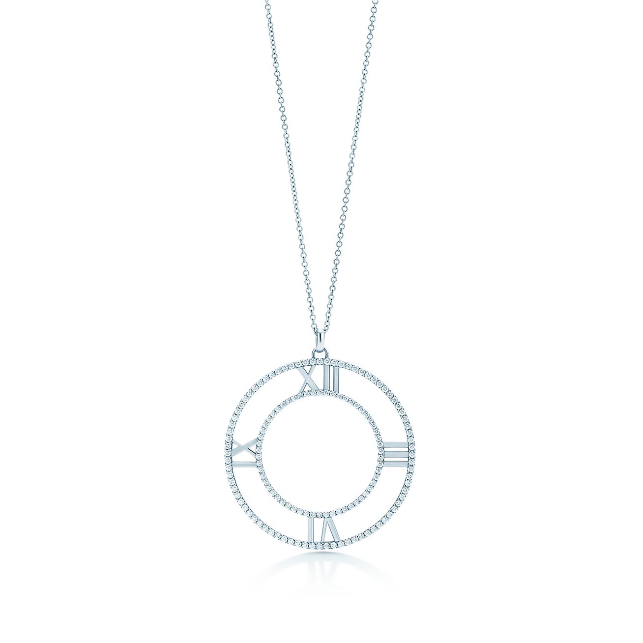 Atlas Open Pendant - Tiffany Atlas Pendant White Gold Atlas Open Pendant - Tiffany Atlas Pendant White Gold