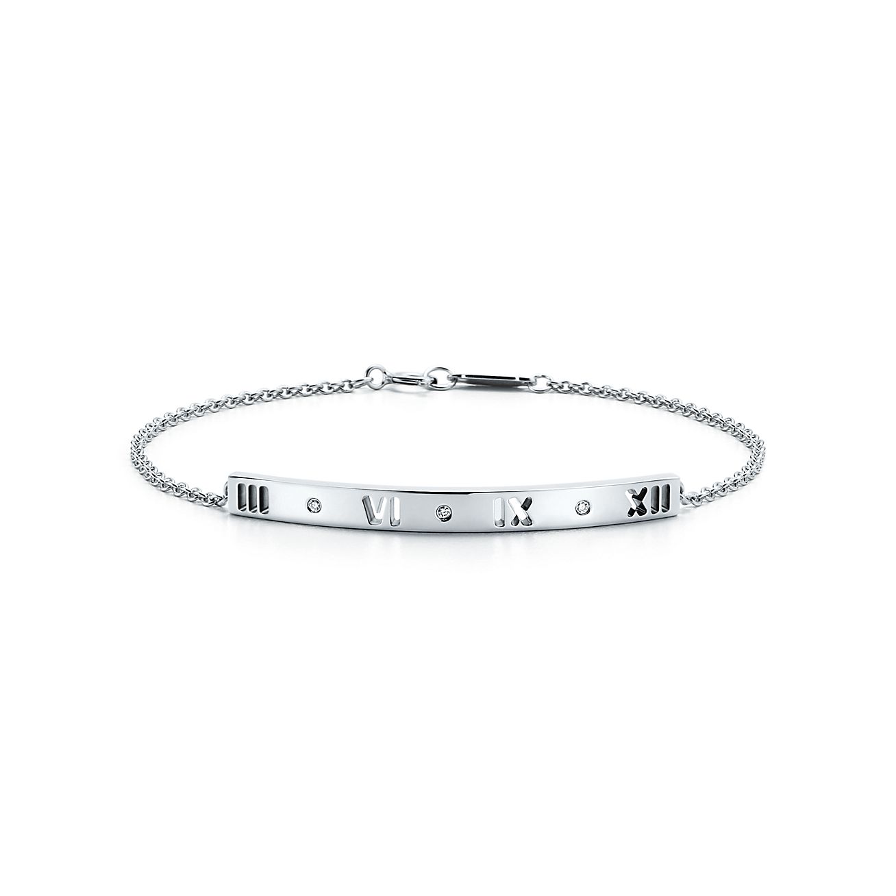 Atlas® pierced bar bracelet in 18k 