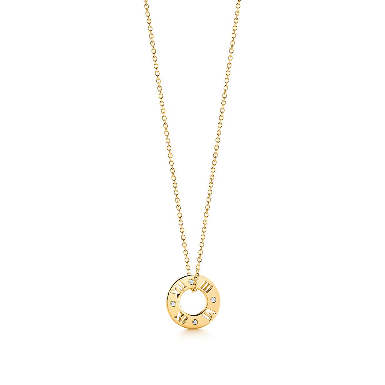 tiffany 18k gold necklace