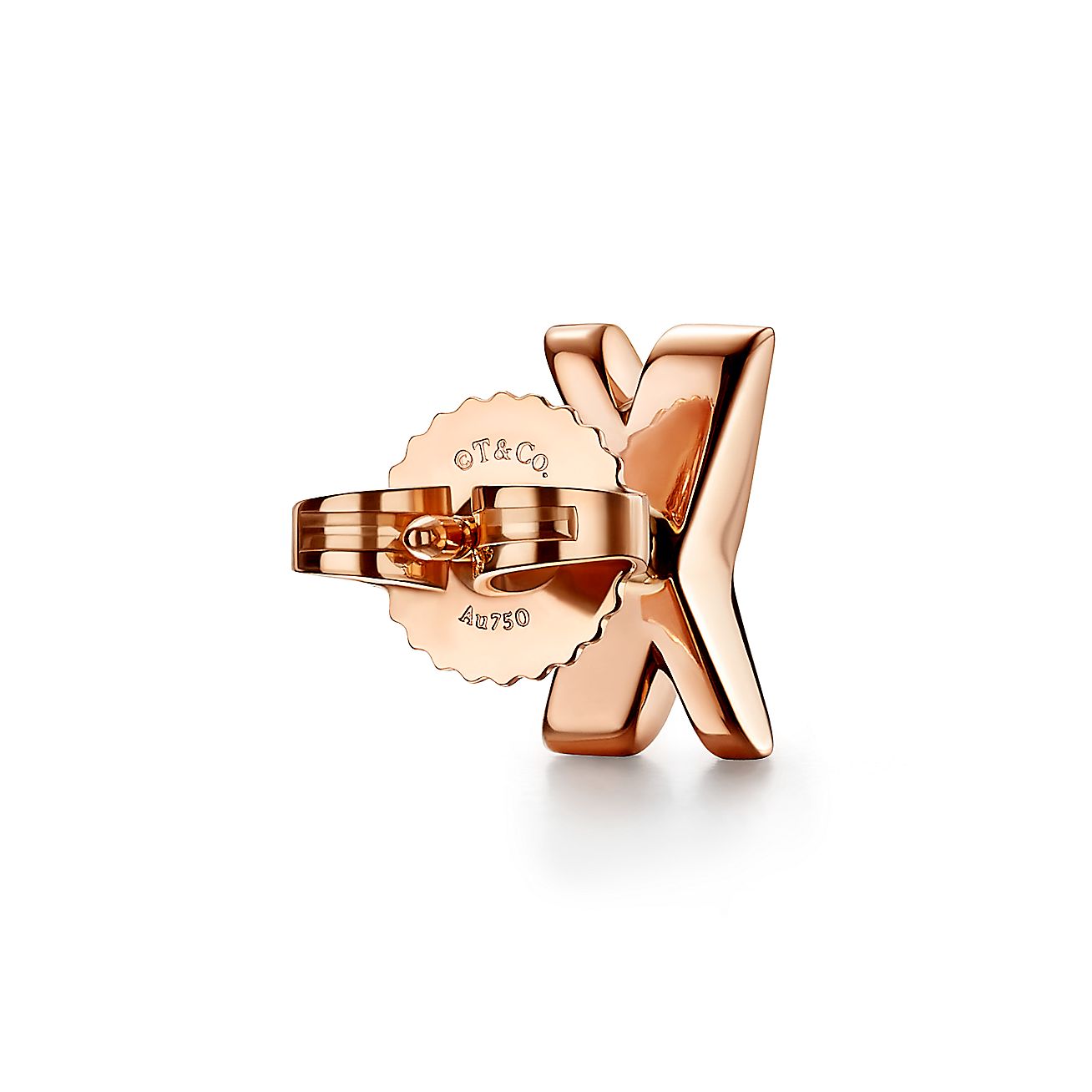 Atlas® X Hoop Earrings in Rose Gold, Large