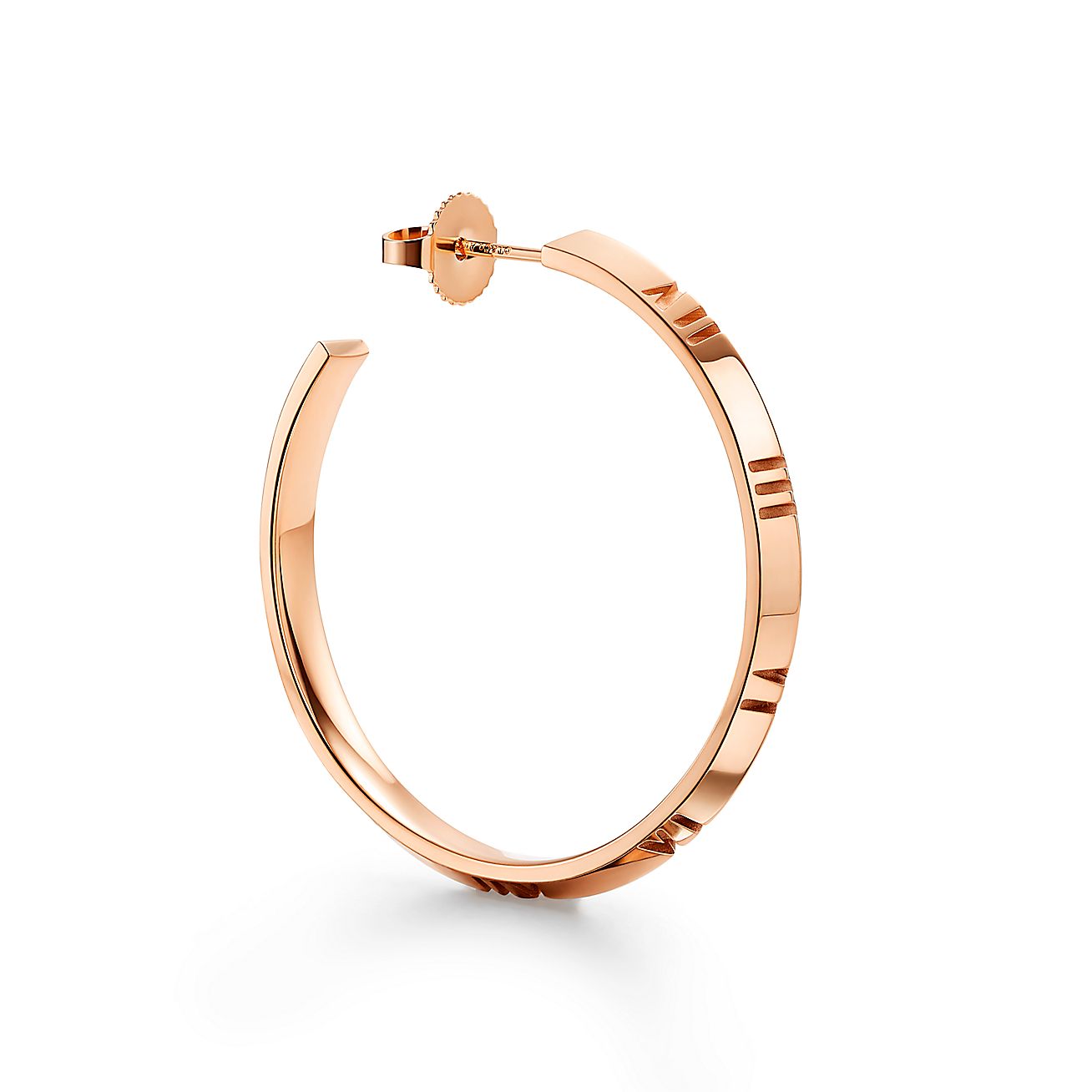 Atlas® X Hoop Earrings in Rose Gold, Large