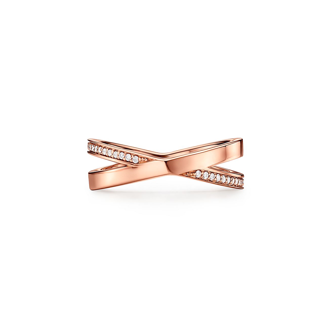 Atlas® X Closed Narrow Ring in White Gold, 3 mm Wide | Tiffany & Co.