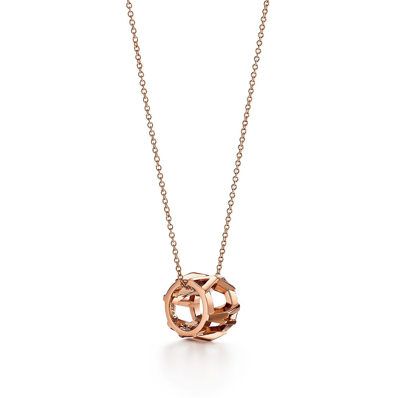 tiffany atlas necklace rose gold