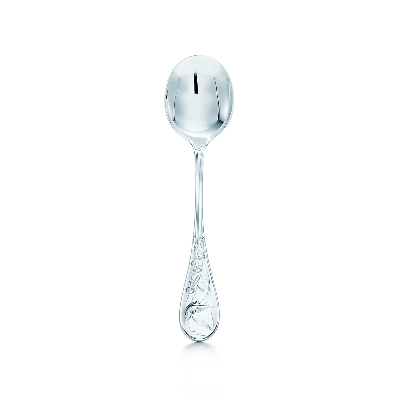 Tiny Tiffany Bird Baby Spoon in Sterling Silver
