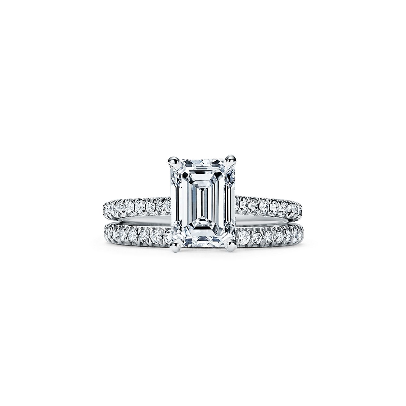 Bague Tiffany Novo® taille émeraude 