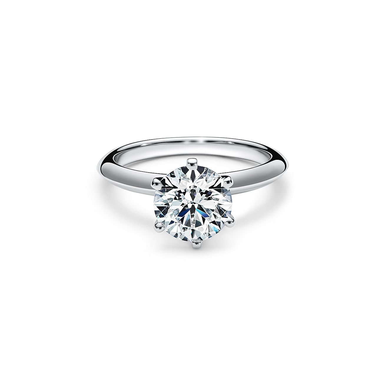 tiffany six prong engagement ring